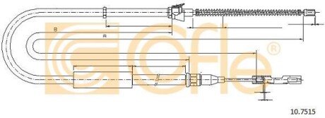 Linka ham.r. A2 - (8Z0609721C, 8Z0609721G) COFLE 10.7515