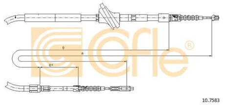 Linka ham.r. AUDI A6 95- /1491/ - (4A0609721D) COFLE 10.7583