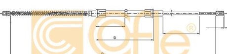 Трос ручного тормоза - COFLE 109036