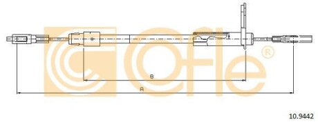 Linka ham.r. E200/220D 95-/P /E300/420D tyИ - COFLE 10.9442