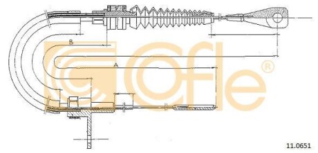 Трос - (251721555S) COFLE 110651