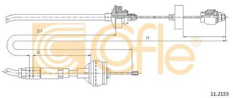 Linka sprzga - (2150AR, 2150Z6, 9646122580) COFLE 112153