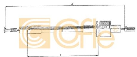 Linka sprz. SIERRA D 87- /1375/ - (6156056, 1629949) COFLE 11.2432