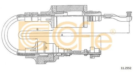 Linka sprz. VECTRA 1.8-2.0 16V - (90344249, 669166, 669171) COFLE 11.2552