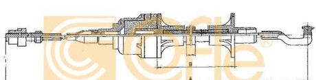 Трос зчеплення - (00669136, 0669136, 669136) COFLE 11255