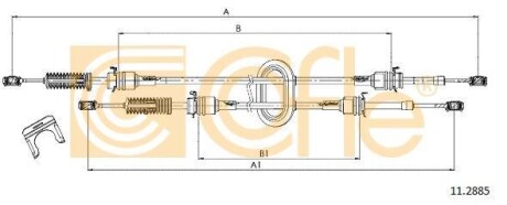 Трос - (8200134483) COFLE 11.2885