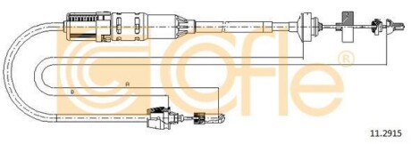 Трос зчеплення Renault Espace 96-02 - COFLE 11.2915