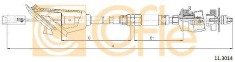 Трос сцепления peugeot ns mod 106 oe 2150q5 (ad35.0141) - (2150Q5) COFLE 113014