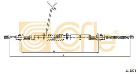 Трос гальмівний FORD Transit RWD Cab single wheels - (4331044, YC152A809AG) COFLE 115573