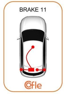 Фото 2 - Трос ручного гальма COFLE 115592