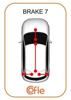 Фото 2 - Трос ручного гальма COFLE 11.5665 (115665)