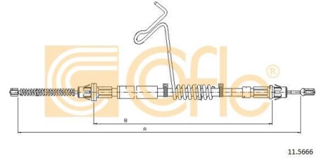 Linka ham.r. TRANSIT 4/00- /P/ CAB - (4095178, 4379595, 1C152A635AB) COFLE 11.5666