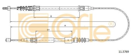 Linka ham.r. CORSA C 04-/L/ - (13138929, 522015) COFLE 11.5769