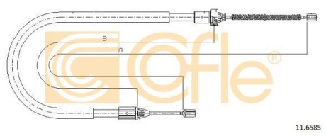 Linka ham.r. CLIO 1.6/1.9D /P/ 98- - (7700426005) COFLE 11.6585