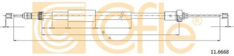 Linka ham.r. MODUS GRAND /P tarcze 08- 1448/1335 - (8200270181, 8200673259) COFLE 116668