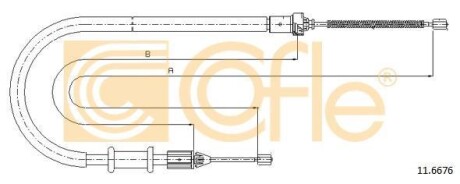 Linka ham.r. KANGOO 97- /P/ 600kg - (7700311699, 8200694056) COFLE 11.6676