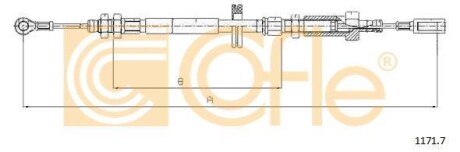 Linka ham.r. DUCATO/JUMPER/BOX R 94-/1059 - COFLE 1171.7