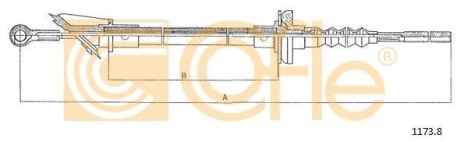 Linka sprz. C25 83-/DUCATO 81- - (215055, 4460471, 7724708) COFLE 1172.1