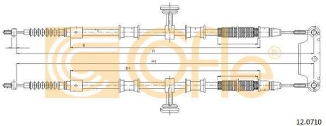 Трос - (51753207) COFLE 120710