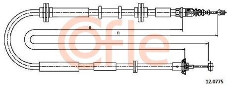 Linka ham. fiat tipo 1.4 tyг l/p 15- 1856/1610 - (52057585) COFLE 12.0775