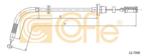 Linka gazu 12.7308 fiat - COFLE 127308