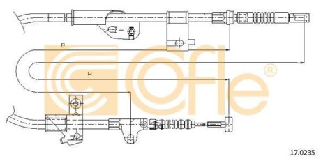 Linka hamulcowa - (365302F200) COFLE 170235