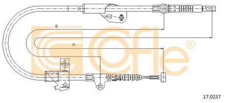 Трос - (365309F500, 365309F510) COFLE 170237