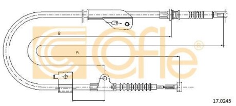 Linka hamulcowa - (365319F500) COFLE 170245