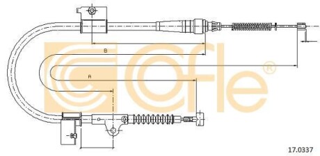 Трос - (365310X900, 365312X80A, 365312X90A) COFLE 170337