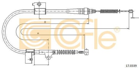 Linka ham 17.0339 nissan terrano ii r20 - (365310X900, 365312X801, 365312X90A) COFLE 170339