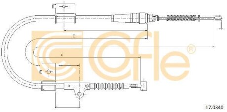 Linka ham 17.0340 nissan terrano ii r20 - (365300X900, 365302X801, 365302X90A) COFLE 170340