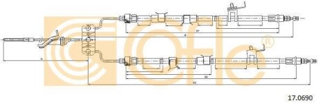 Linka ham.r. MAZDA 3 06- - (bs3e44200f, bs3e44200h, bs3e44200j) COFLE 170690