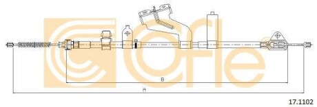 Трос - (464300D200) COFLE 171102