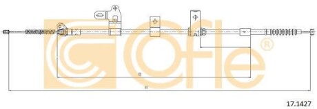 Трос ручного тормоза - (4643012400) COFLE 171427