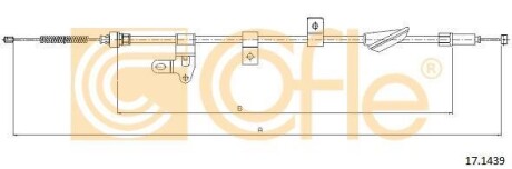 Linka ham 17.1439 toyota lewa/prawa - (464200F010) COFLE 171439