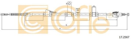 Трос - (597602B000) COFLE 172567
