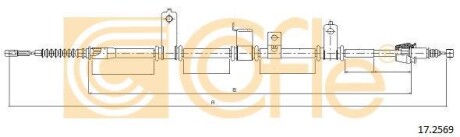 Трос - (597702B000, 597702B000DS) COFLE 172569