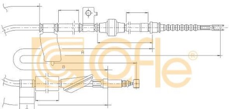 Linka ham.r. CIVIC 92-94 /P/ tarcz. - (47510SR3931, 47510SR3933) COFLE 17.4017