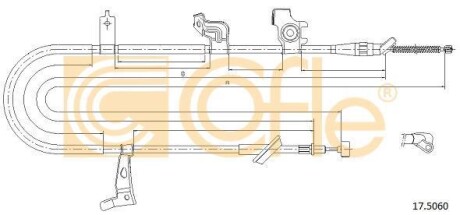 Linka ham.r. SEDICI SX4 /P/ - (71742844, 5440179J00) COFLE 17.5060