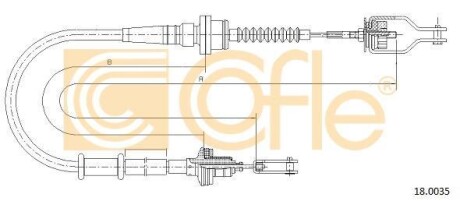 Linka sprz?g?a nissan - (307701M200, 307702M115) COFLE 180035