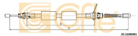 Трос - (04721028AI, 04721028AJ, 4721028AI) COFLE 20.160B081