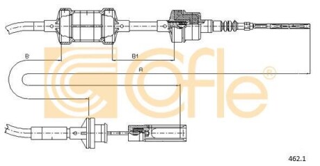 Linka sprz. BRAVO 1.4 95- - (46453539, 7770205) COFLE 462.1