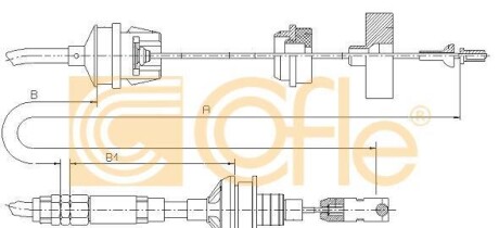 Трос зчеплення - COFLE 4921