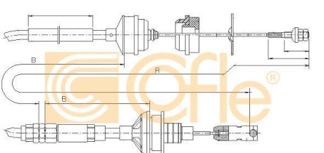 Трос зчеплення - COFLE 4923