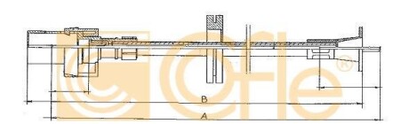 Трос спидометра - COFLE S08024
