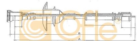 Трос спидометра - COFLE S24016