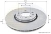 - Диск гальмівний вентильований з покриттям - (4567798, 5055389, 5084769) COMLINE ADC1124V (фото 1)