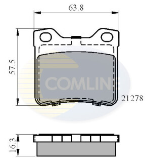 - Гальмівні колодки до дисків - (425130, 425266) COMLINE CBP01060