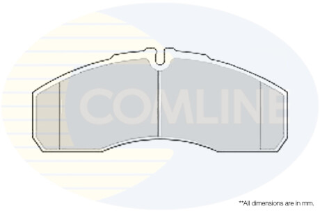 - Гальмівні колодки до дисків - (0034204620, 2995632, 410609X129) COMLINE CBP01173