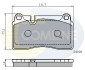 - Гальмівні колодки до дисків - (7L6698151E, 7L6698151G, 7L6698151J) COMLINE CBP01626 (фото 1)